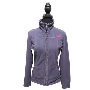 The North Face Morningside Full Zip Fleece Jacket Womens Size S Lavender Purple